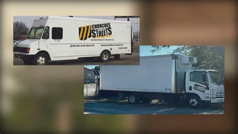 Two trucks stolen from a non-profit in Wood River, Illinois